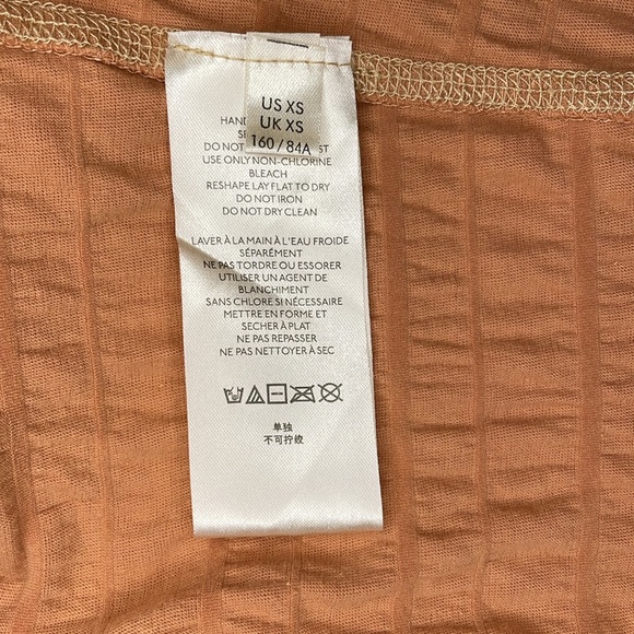 Free People cropped tee, sz XS, copper. New without tags. - Picture 5 of 5